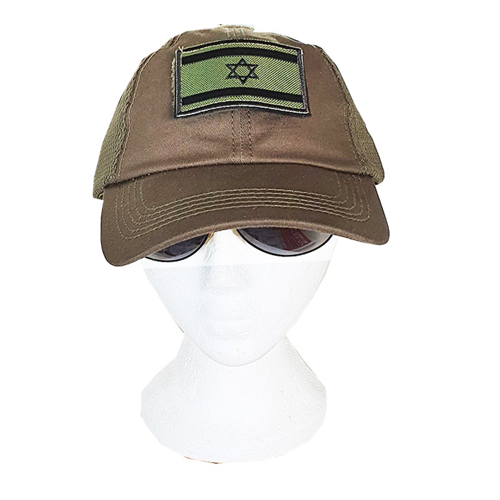 Olive Drab Green Tactical Operator Cap with Israel Flag Patch!!!
