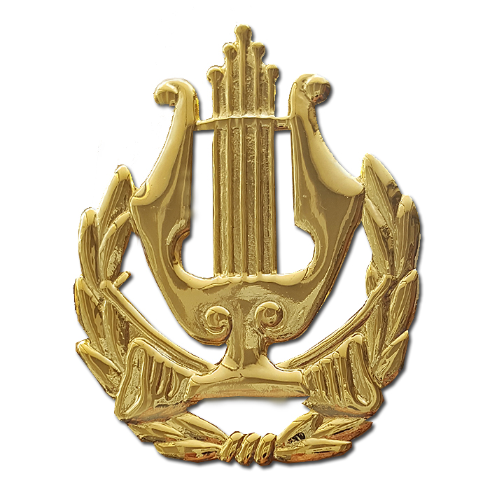 Military Band Gilded Hat badge