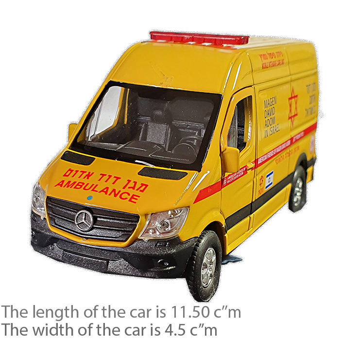 Israel Magen David Adom intensive care Mercedes Sprinter Panel Van Ambulance Toy
