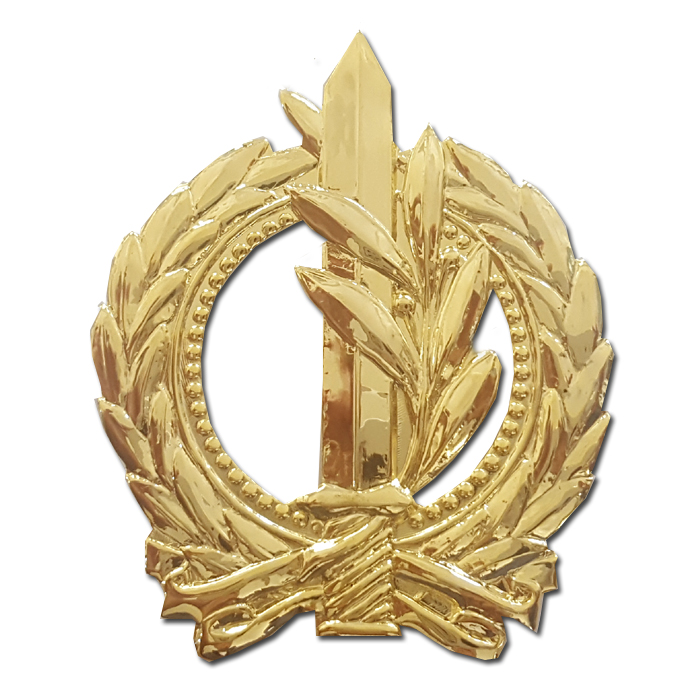 General Command Officers Hat Badge gilded