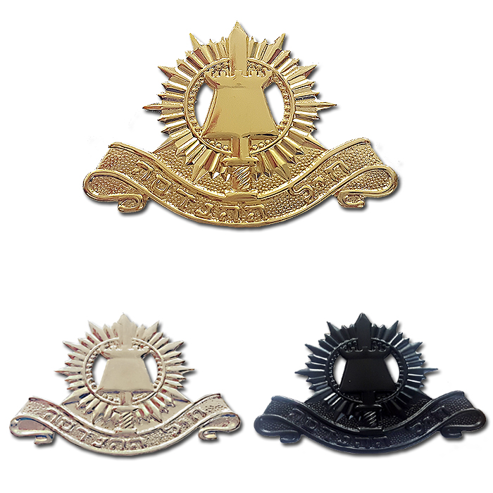 Combat Engineering Corps 3 Beret's Symbols Set - Black / Glided & Silvered