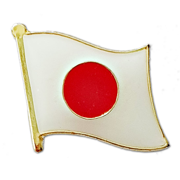 Japan flag pin