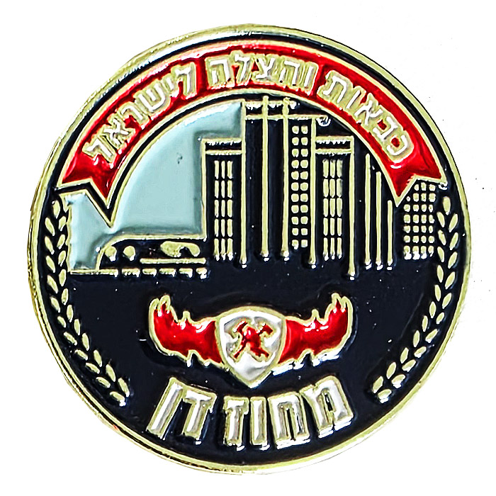 Israeli Firefighter Dan District Fire Department Pin