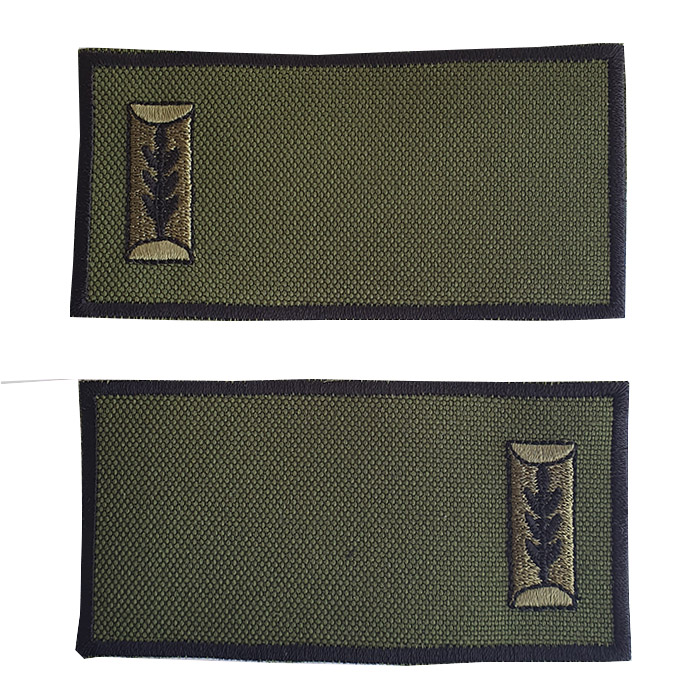 Second lieutenant, junior Lieutenant, Deputy – Green Rank for a Tactical Shirt (labor uniform)