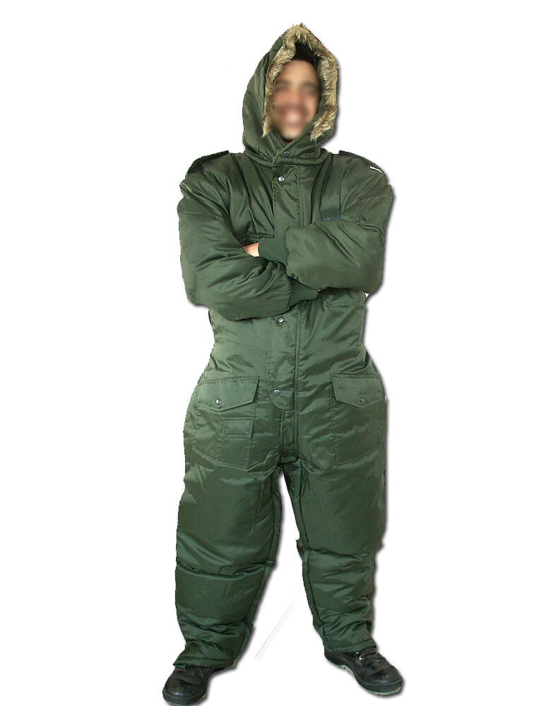 Israeli Army Extreme Cold Weather Boiler suit work wear  Coverall olive green