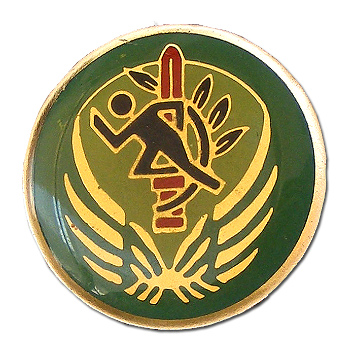HOSEN (strength) a sports and education Air Force Base enamel pin