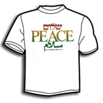 "PEACE" in three languages Printed T-Shirt