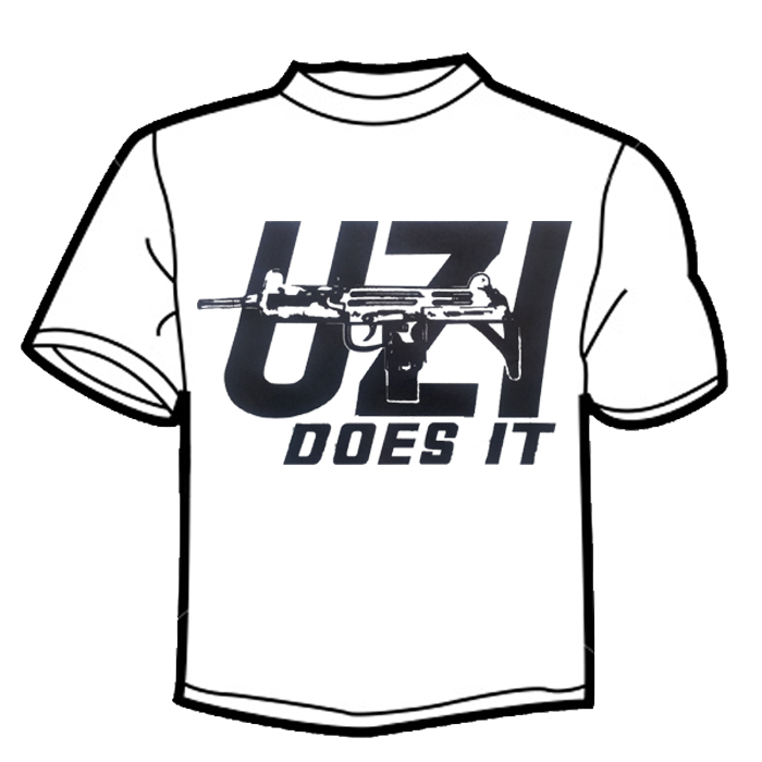 "UZI DOSE IT" Printed T-Shirt