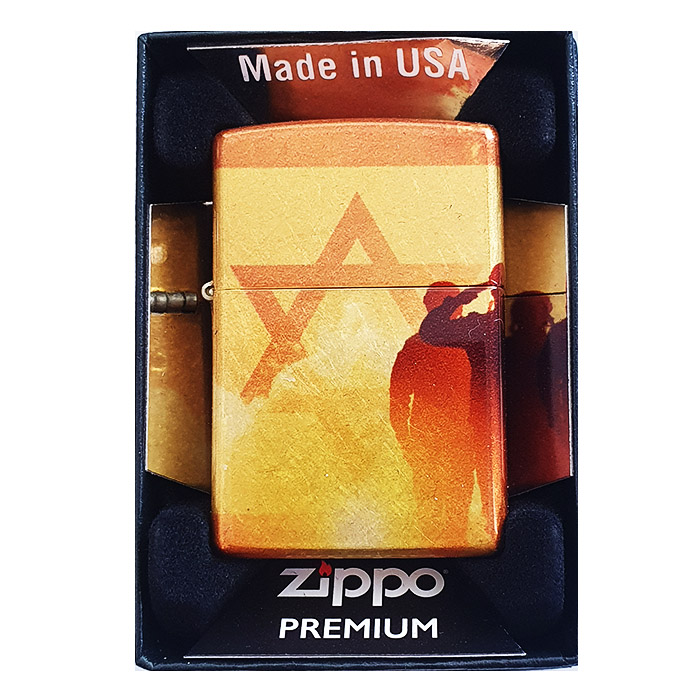 ZIPPO Lighter Classic 48458 ISRAEL SOLDIERS SUNSET DESIGN Print