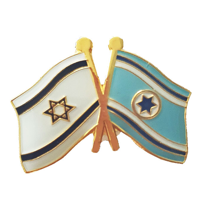 National and Air Force flags Ensign Pin