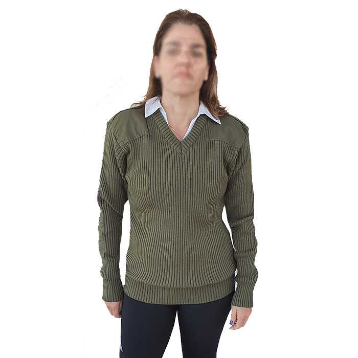IDF ZAHAL Army Military Olive Greene Sweater