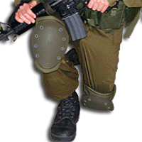 Green Military IDF Ninja Knee Pads
