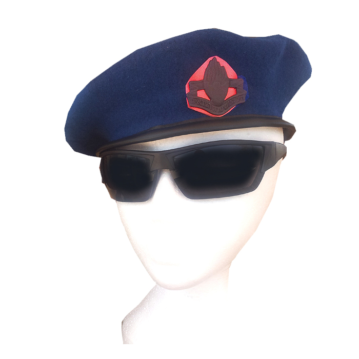Military Police Beret - Israeli army / IDF Military Police Corps (MP) ,Authentic, Royal Blue Beret