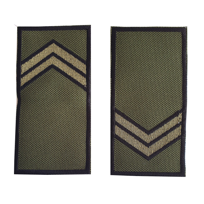 First Sergeant rank (Rav Samal Rishon) Army patches rank for a tactical shirt (labor uniform). 